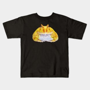 Funny Yellow Albino Chacoan horned frog Kids T-Shirt